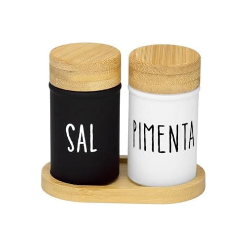Haüskraft- Saleiro/Pimenteiro de vidro Doha 90 ml 3 peças