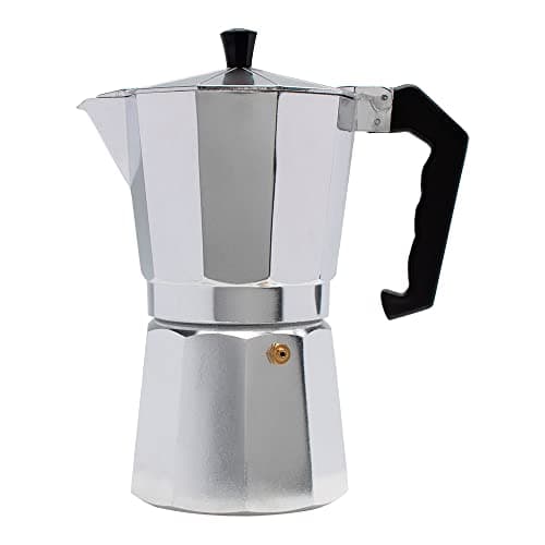 Mimo Style Cafeteira Italiana Moka de Aluminio Com Alça Café Expresso Para 9 Cafézinhos, Capacidade 450 ml, Feita de Materiais Leves e de Alta Qualidade Ideal Para sua Cozinha, Express Coffee