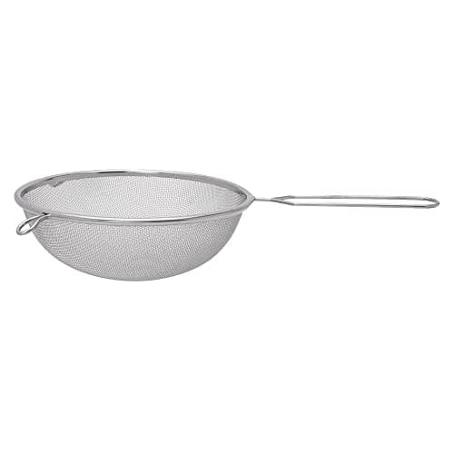 Peneira Mimo Style, 18 cm, Inox, com Suporte para Panelas e Travessas, Resistente a Altas e Baixas Temperaturas