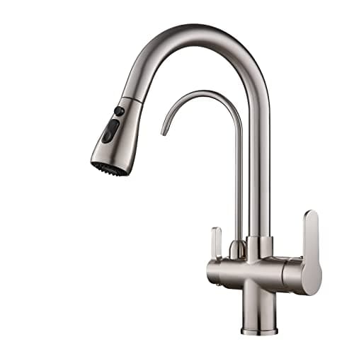 YESOP Torneira De Bancada Cozinha P/filtro Extensível Monocomando Cozinha Pia Escovado