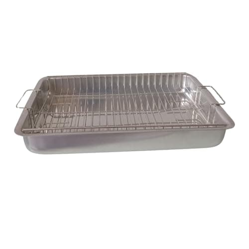 Forma Tabuleiro Com Grelha Grade Para Assar Borda Alta N°5 GRANDE CONFERIR MEDIDAS