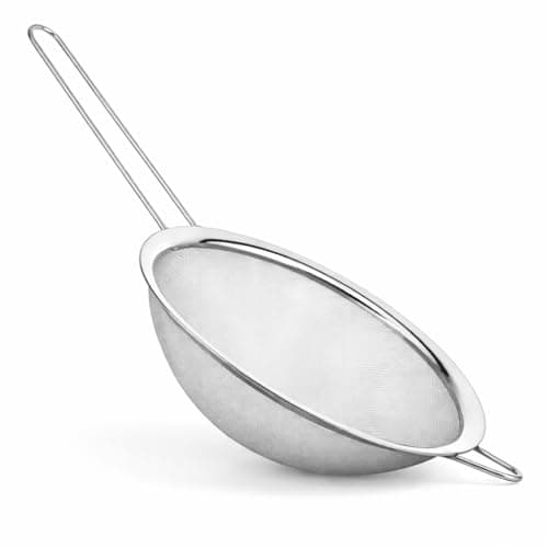 Peneira Inox 20cm Coador Fino Escovada – Linha Premium