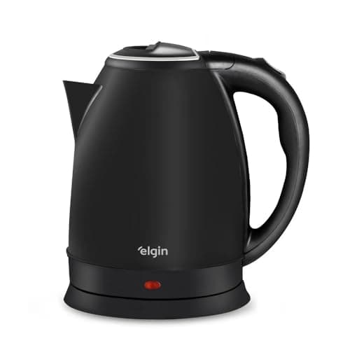 Chaleira Elétrica Elgin Inox Preta - Jarra sem Fio Desligamento Automático 220v