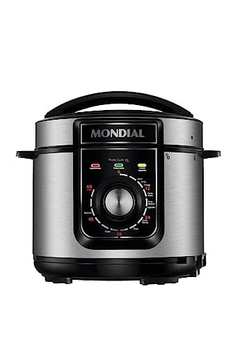 MONDIAL Panela de Pressão Elétrica, Pratic Cook 5L, 110V, Preto, 5L, 900W - PE-48-5L-I