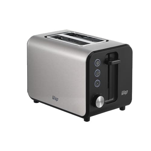 WAP Torradeira Elétrica WTE1 Inox com 7 Níveis de Tostagem, Desligamento Automático, Descongela e Reaquece, 800W 220V