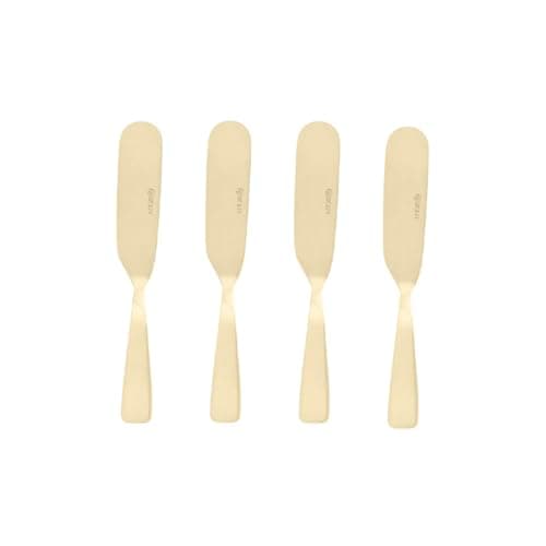 WOLFF - Conjunto 4 Espátulas de Aço Inox Dourado