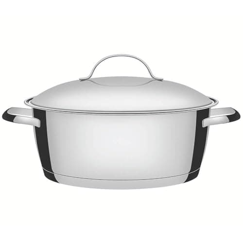 Caçarola Rasa com Fundo Triplo Tramontina Inox 24Cm, CACAROLA ALLEGRA