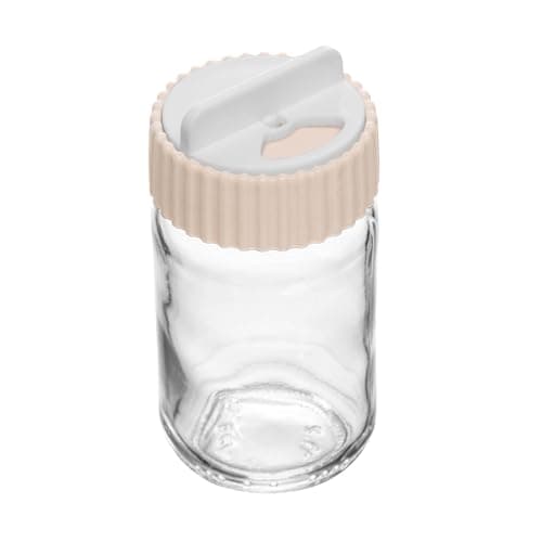 LYOR - Saleiro/Pimenteiro com Tampa Rotativa Siena 100ml Bege Vidro