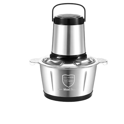 Multiprocessador Premium Potente 850W com 4 Lâminas - Triturador, Picador e Moedor de Alimentos Litros em Inox para Carne, Legumes, Vegetais - Base Antideslizante - 220V (2 Litros)