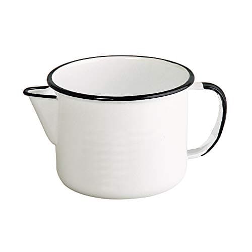 Caneca com bico 12 Esmaltado Branco 1000 ml - Ewel