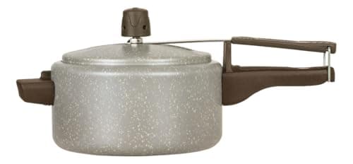 Panela de Pressão Pequena Antiaderente de 2 Litros Pressionella Mini, Linha Stone, Cinza, Ramos