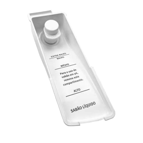 Dispenser de Sabão Líquido para Lavadoras, Branco, 16,5 x 5,5 x 3 cm