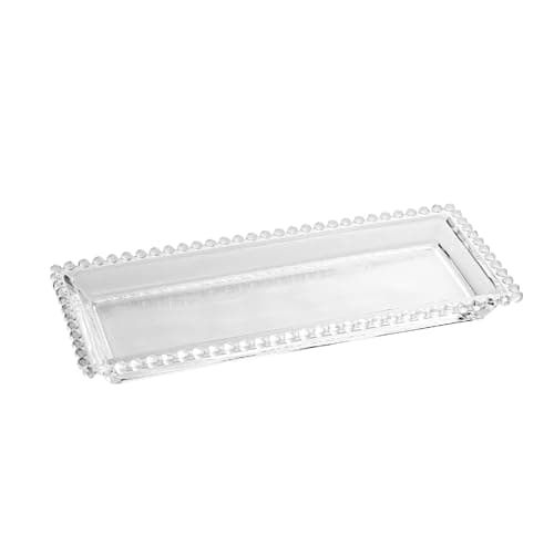 WOLFF - Travessa de Cristal 30cm x 13cm x 3cm - Transparente - Linha Pearl