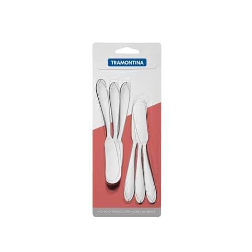 Conjunto De Espátula Para Manteiga 6 Pç Tramontina Inox