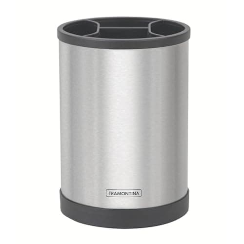 Porta-Utensílios Giratório Tramontina em Aço Inox