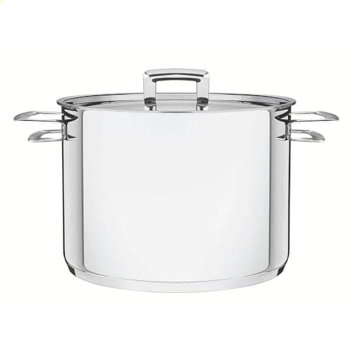 Caldeirão Fundo Triplo com Tampa Plana e Alças 24 Cm 7, 7 L, Tramontina, 62405240, Inox