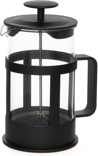 Prensa Francesa Premium 350 ml em Vidro e Aço Inox | Cafeteira Manual com Filtro de Alta Precisão | Café Intenso e Sem Resíduos