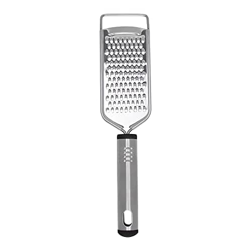 Mimo Style Ralador, Prático Para Ralar Queijo, Casca de Limão, Gengibre, Coco, Utensílio Doméstico Leve, Prático e De Fácil Manuseio, Produzido Inteiramente Em Aço Inoxidável Com Cabo de Madeira
