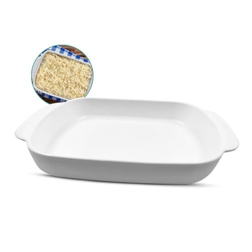 1 Travessa Retangular Refrat�ria 2000ml Porcelana Grande 30cm al�a forno freezer