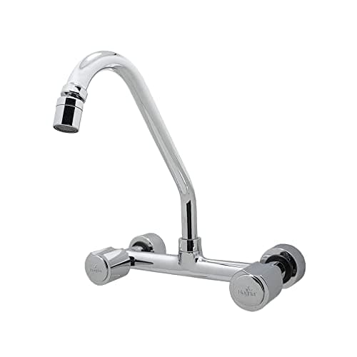 Torneira Pia Misturador Cozinha Parede Luxo Cromado 1/4V