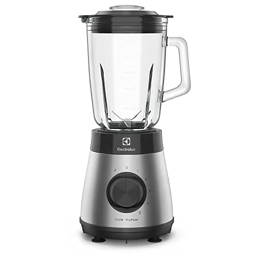 Electrolux Liquidificador inox jarra de vidro resistente capacidade 1,5L 5 velocidades função pulsar 700W EBS30 127v