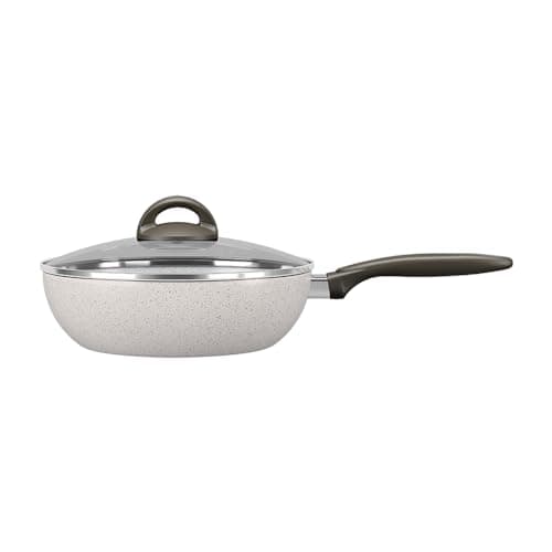 Brinox - Wok com Tampa 24Cm 2,3L Ceramic Life Suprema - Vanilla