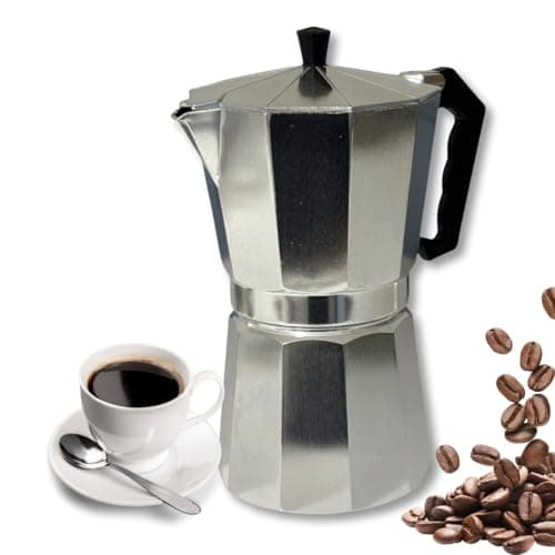 Cafeteira Italiana 600ml 12 xícaras Café Chá Expresso Aço Inox Filtro Premium Família Manual Moka