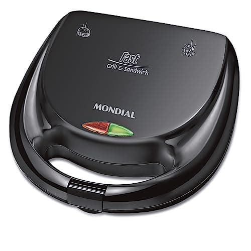MONDIAL Sanduicheira Fast Grill & Sandwich, Preto, 750W, 110V - S-12