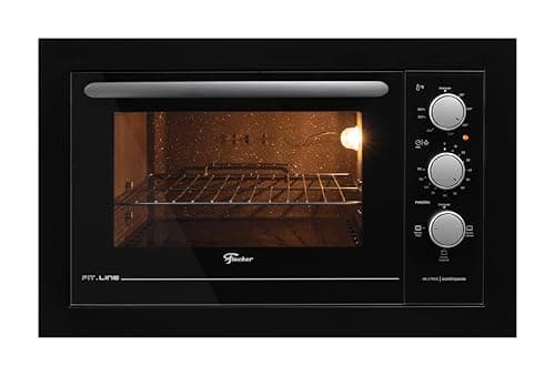 FISCHER FORNO ELÉTRICO EMBUTIR FIT LINE 48L BLACK 127V 34493-95481