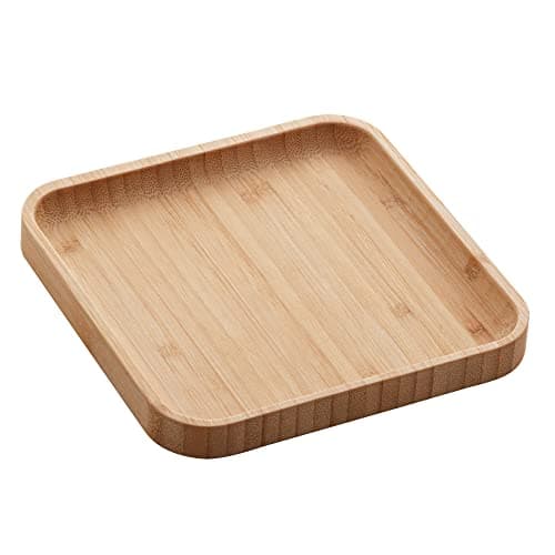 LYOR - Bandeja de Bambu Square 17cm x 17cm x 1,5cm