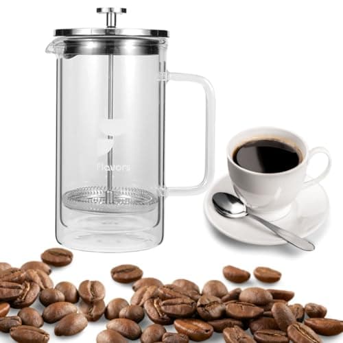 Prensa Francesa Flavors Parede Dupla Vidro Borossilicato 600ML
