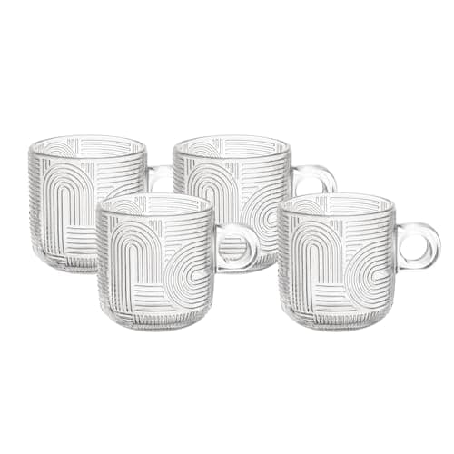 WOLFF - Conjunto 4 Xícaras de Vidro Frankfurt 100ml