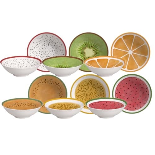 ALLEANZA CONJ 6 BOWLS DECORADOS MIX SALADA DE FRUTA