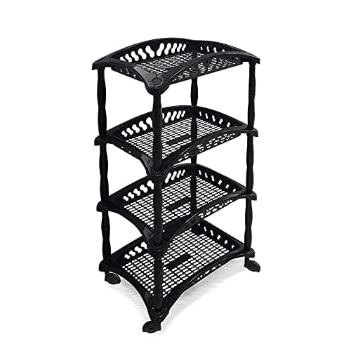 Organizador Vertical Quadruplo Fruteira Preta Arqplast