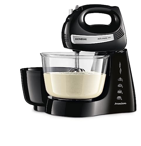 Batedeira Bella Massa, Mondial, Preto/Inox, 500W, 220V - B-23 NP