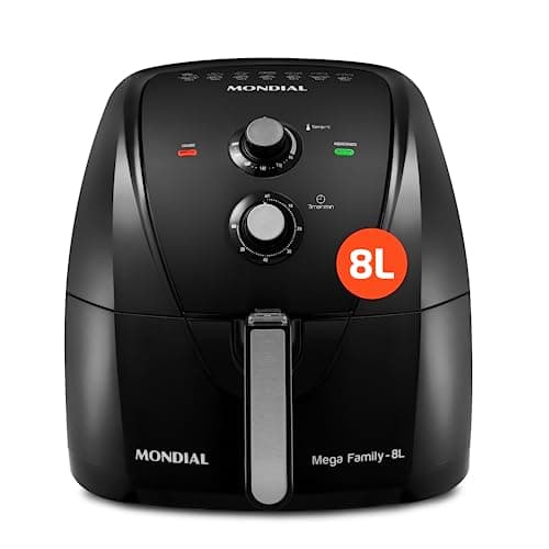 MONDIAL Fritadeira Sem Óleo Air Fryer 8L, Preto, 1900W, 220V - AFN-80-FB