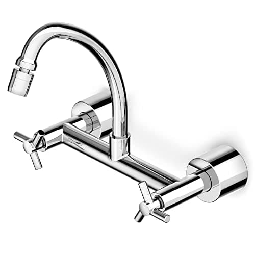 Misturador De Parede Para Cozinha Com Bica Móvel E Arejador Articulado Celite One - Celite
