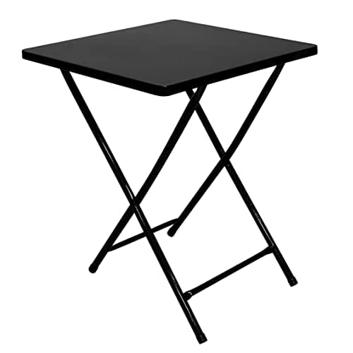 Mesa Dobrável De Bar Restaurante Cozinha Aço Ferro Preto