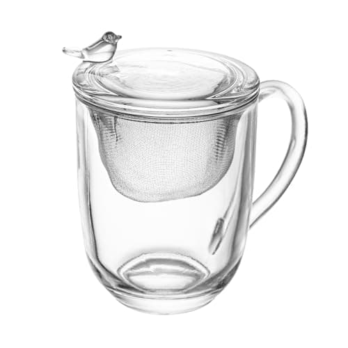 WOLFF - Caneca com Tampa e Filtro Bird 350ml Cristal