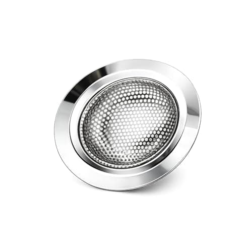 Ralo de Pia e Tanque Linha Inox Reforçado, Aço Inoxidável, Prata, Encaixe Universal, para Cozinha, Banheiro e Lavanderia, 9 cm e 11,5 cm (11,5 CM)