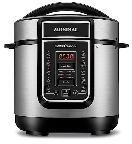 MONDIAL Panela de Pressão Elétrica, Master Cooker - 3L, 220V, Preto, 700W - PE-40