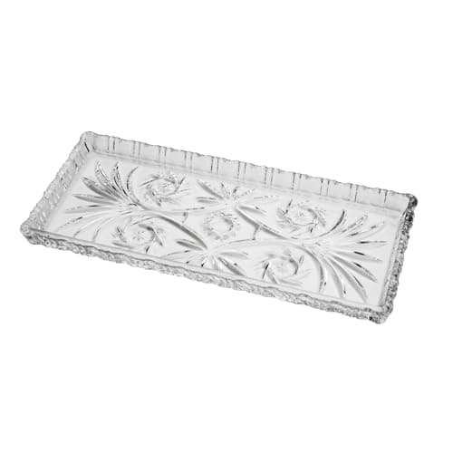 LYOR - Travessa de Cristal Dragon 34cm x 15cm x 2,5cm