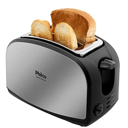 Torradeira, French toast inox, 900w, Preto, 220V, Philco