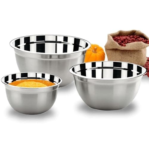 Brinox - Conjunto de Tigelas 3 Peças Suprema - Aço Inox