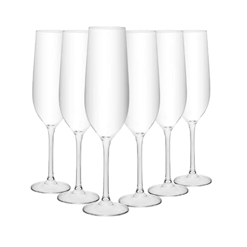 WOLFF - Conjunto 6 Taças para Champagne Crex 270ml Cristal