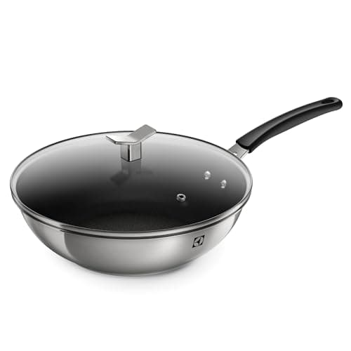 Electrolux Frigideira Wok com Tampa Aço Inox Antiaderente 28cm 3,6L