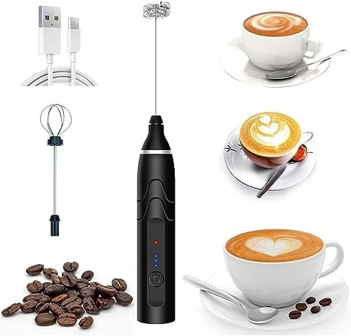 Mini Mixer Portátil Misturador de Bebidas Batedor Espumador de Leite USB Recarregável Cozinha Cafe Ovo