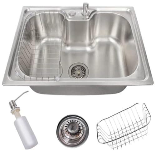 Cuba Pia Cozinha Gourmet Aço Inox 50x40 Zentra Imports C/Acessórios